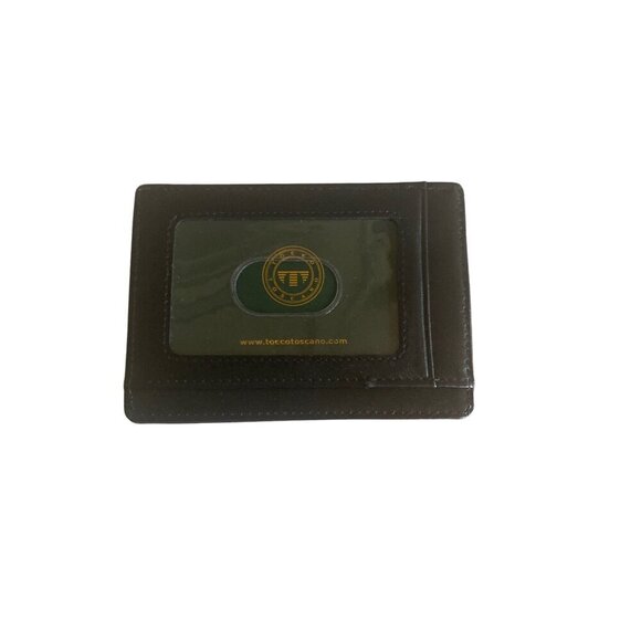 Tocco Tuscano Black Card ID Wallet Flat Minimal - Picture 1 of 5